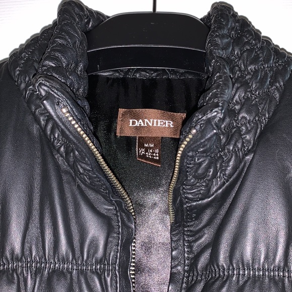Danier Black Leather Jacket - Picture 3 of 10